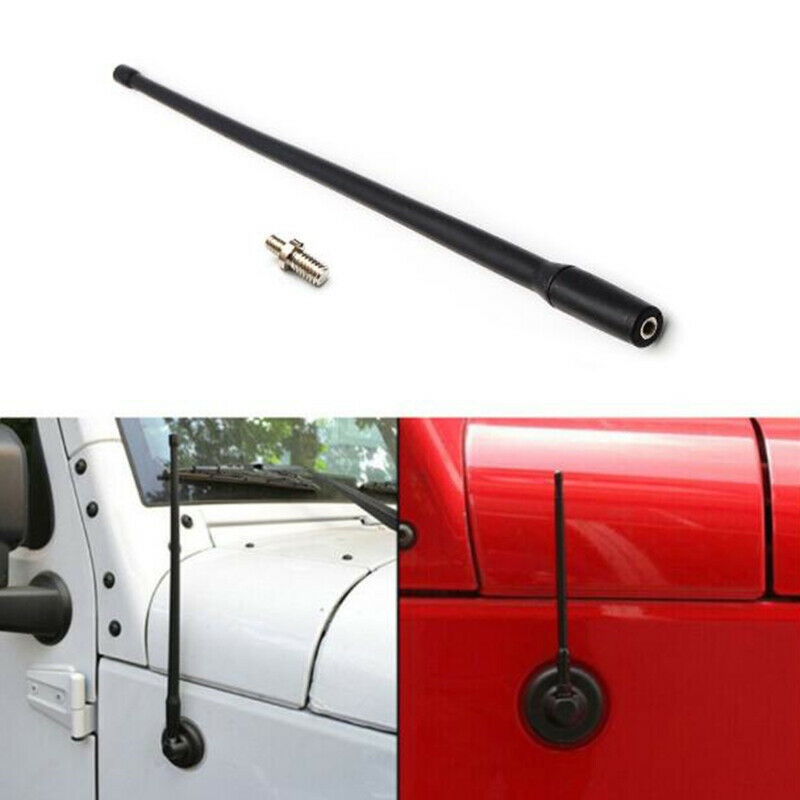 13" Inch Car Radio Antenna Mast Rubber For Jeep Wrangler JK JKU JL JLU 2007-2018
