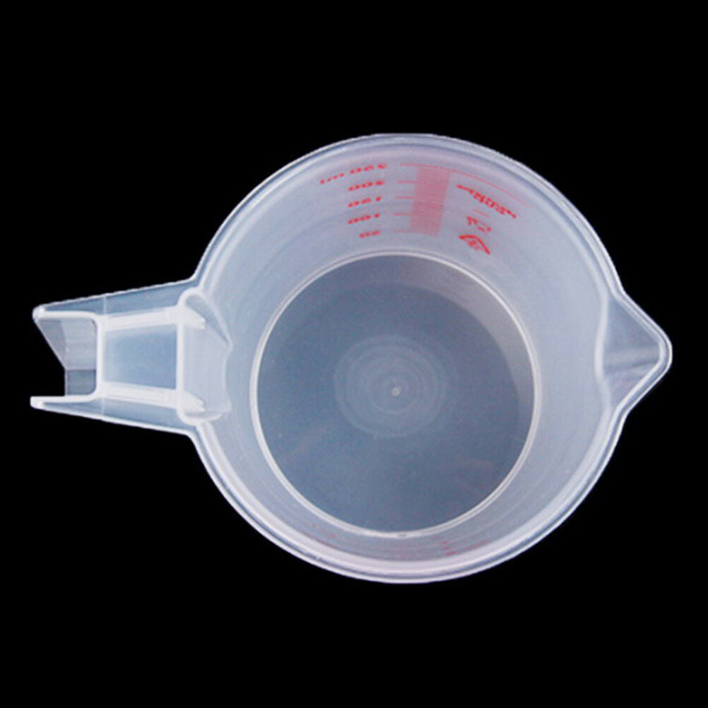 250ml plastic clear measuring cup handle liquid pour spout home kitchen to.l8
