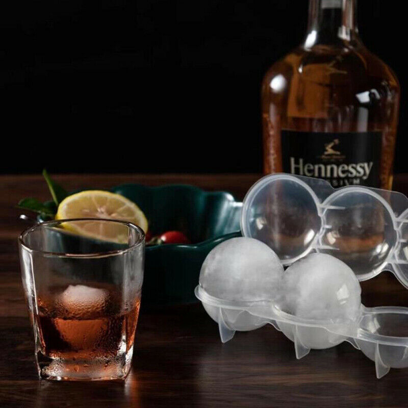 8 Cavity Ice Cube Maker Mold Whiskey Round Ice Ball Ice Grid Bar Kitchen TooFCA