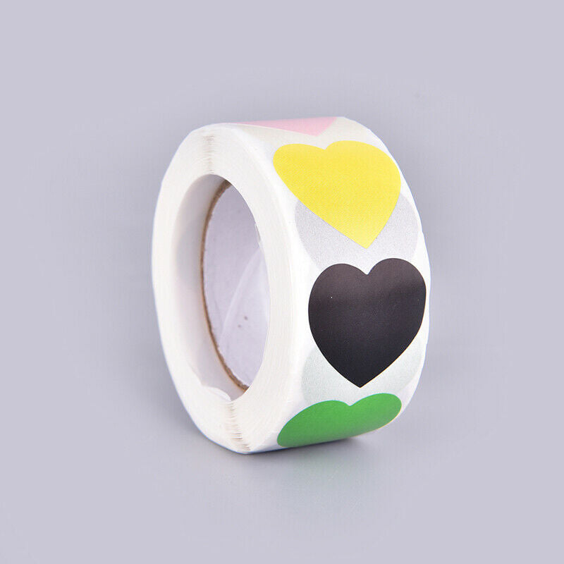 500 Pcs Chroma Heart Labels Stickers Color Code Dot Labels Stickers Chris.l8