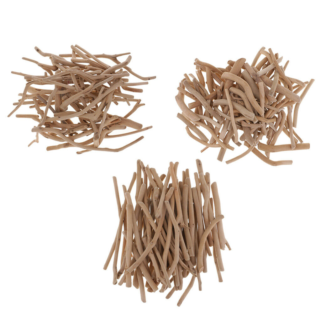 3X Mixed Natural Driftwood Sticks Rustic DIY Arts Crafts Frames Decor 50-80mm