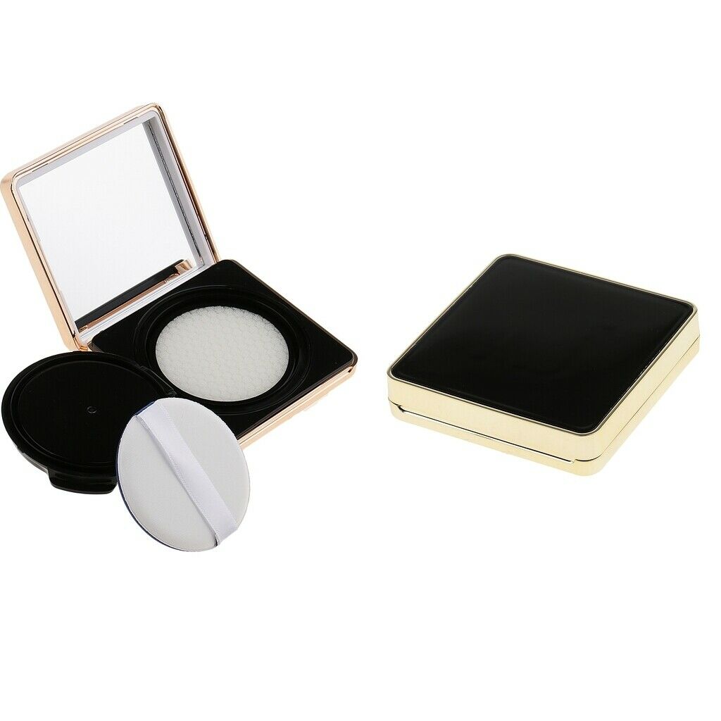 2 Square Empty Luxurious Portable Air Cushion Puff Makeup DIY Container Case