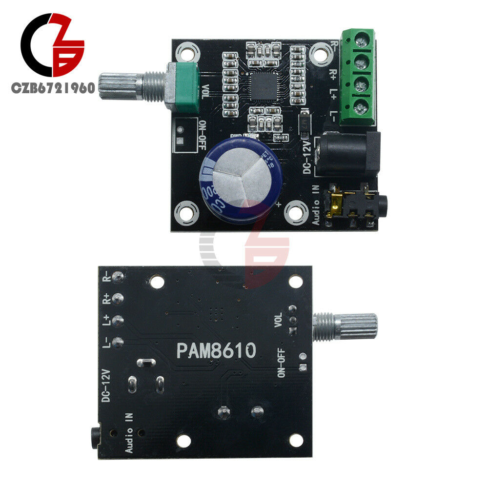 12V 2X15W PAM8610 Mini Digital Audio Amplifier Board Module Dual Channel Class D