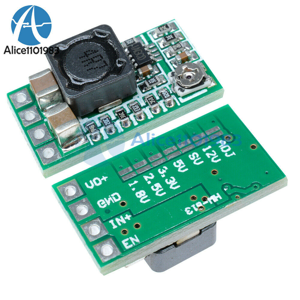 10PCS DC 12-24V To 5V 3A Step Down Adjustable Buck Converter Power Supply Module