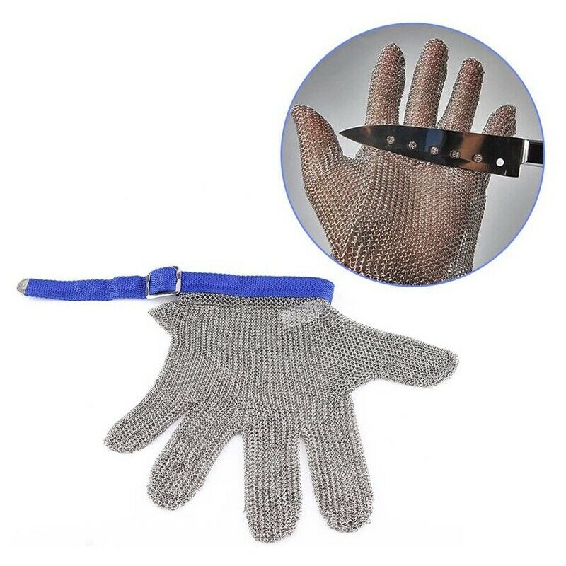 Cut-Resistant Stainless Steel Gloves 304 Stainless Steel Wire Gloves Are UseI8Y1