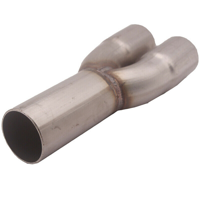 2-1 Stainless Steel Exhaust Merge Collector Dual 1.5" Inlet Single 1.75" Outlet