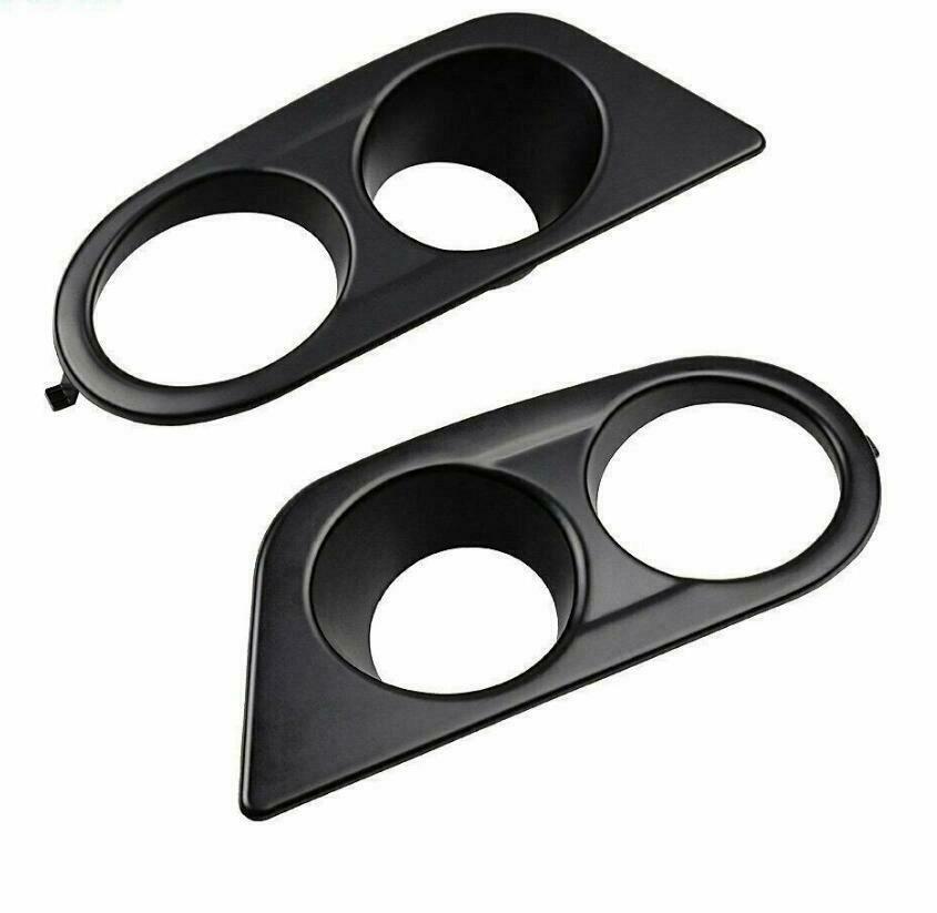 Matte Black Left & Right Front Bumper Fog Light Cover Fits BMW M3 E46 2001-2006