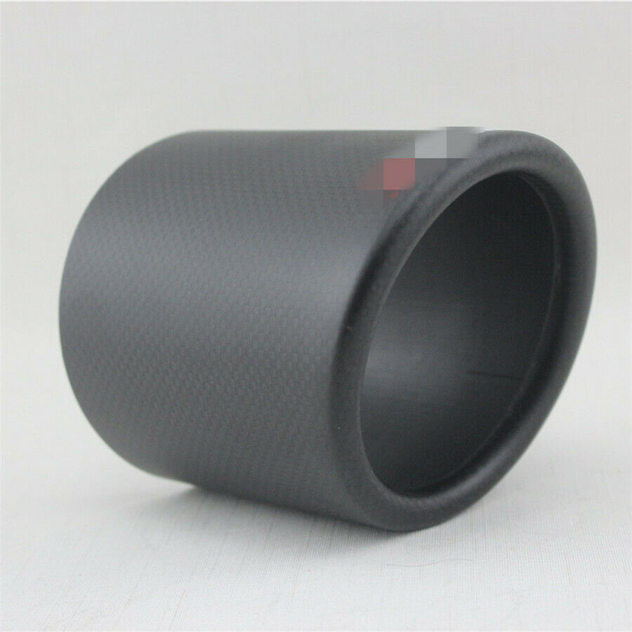 101mm 4'' Matte Black Car Exhaust Pipe Cover Muffler Tip 100% Real Carbon Fiber