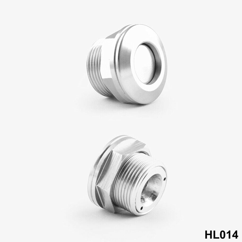 2Pcs Solid Car Bonnet Hood Latch Pin Locking Kit Push Button Quick Release 7/8
