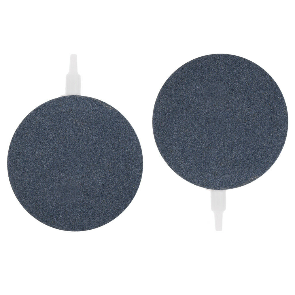 2x   Tank Bubble Air Stone Round Ceramic Airstone Oxygen Pumps Accessory