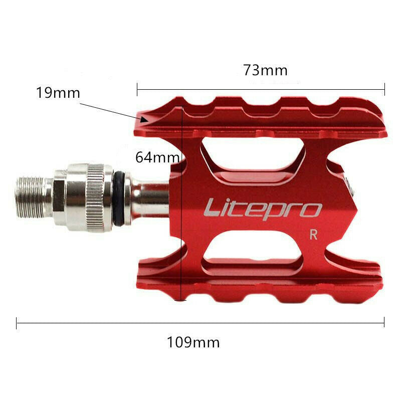 Bike Pedals, Sealed Bearing Cycling Bicycle Road Bike Pedals Red