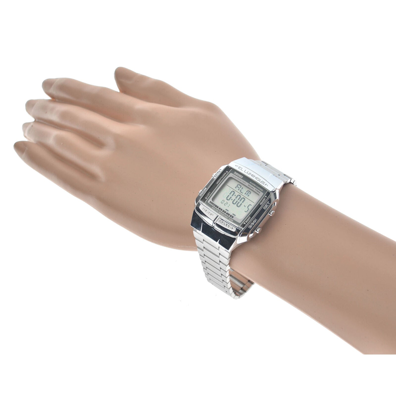 Waterproof SKMEI Men's Stainless Steel LED Digital Sport Quartz Wrist Watch Gift