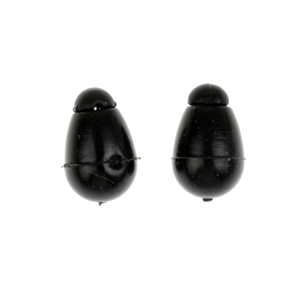 20 Pieces Plastic Quick Change Beads Method Feeder Innovations Black