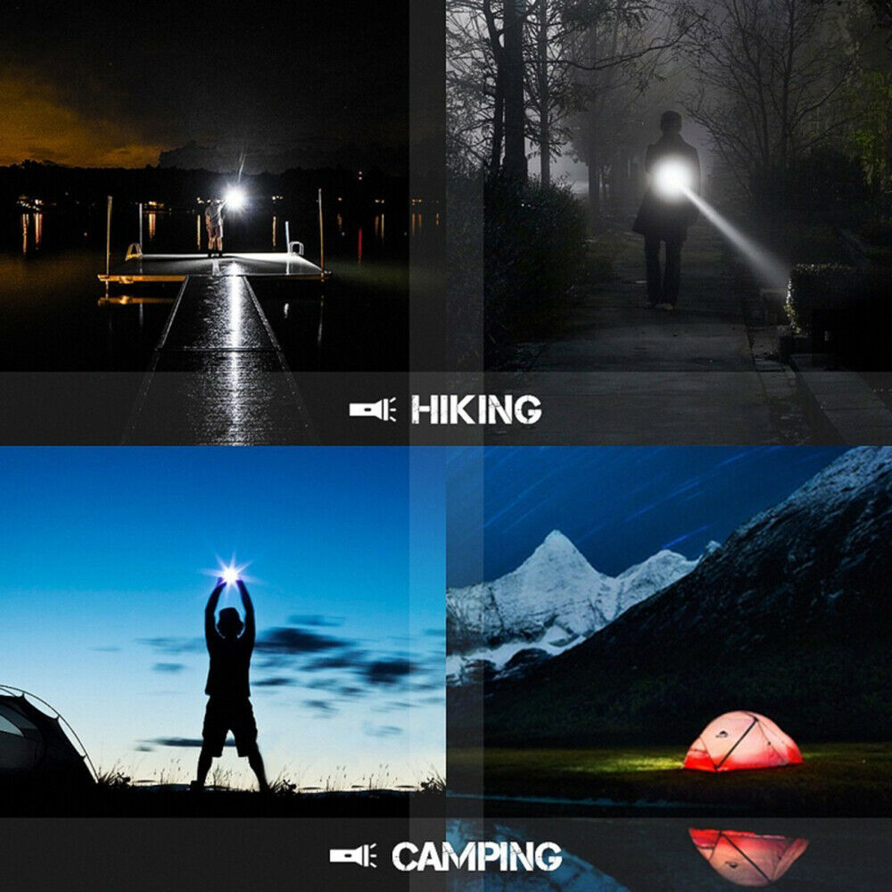 Bright 8000LM Q5 LED Flashlight Mini Zoomable Torch Potable Light For Hiking