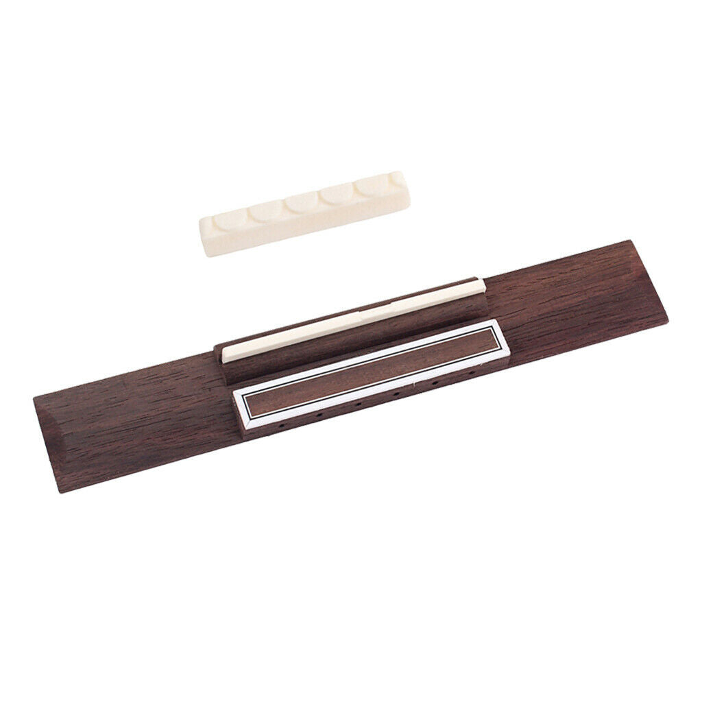 Rosewood Classic Guitar Bridge + Slotted Violin Parts