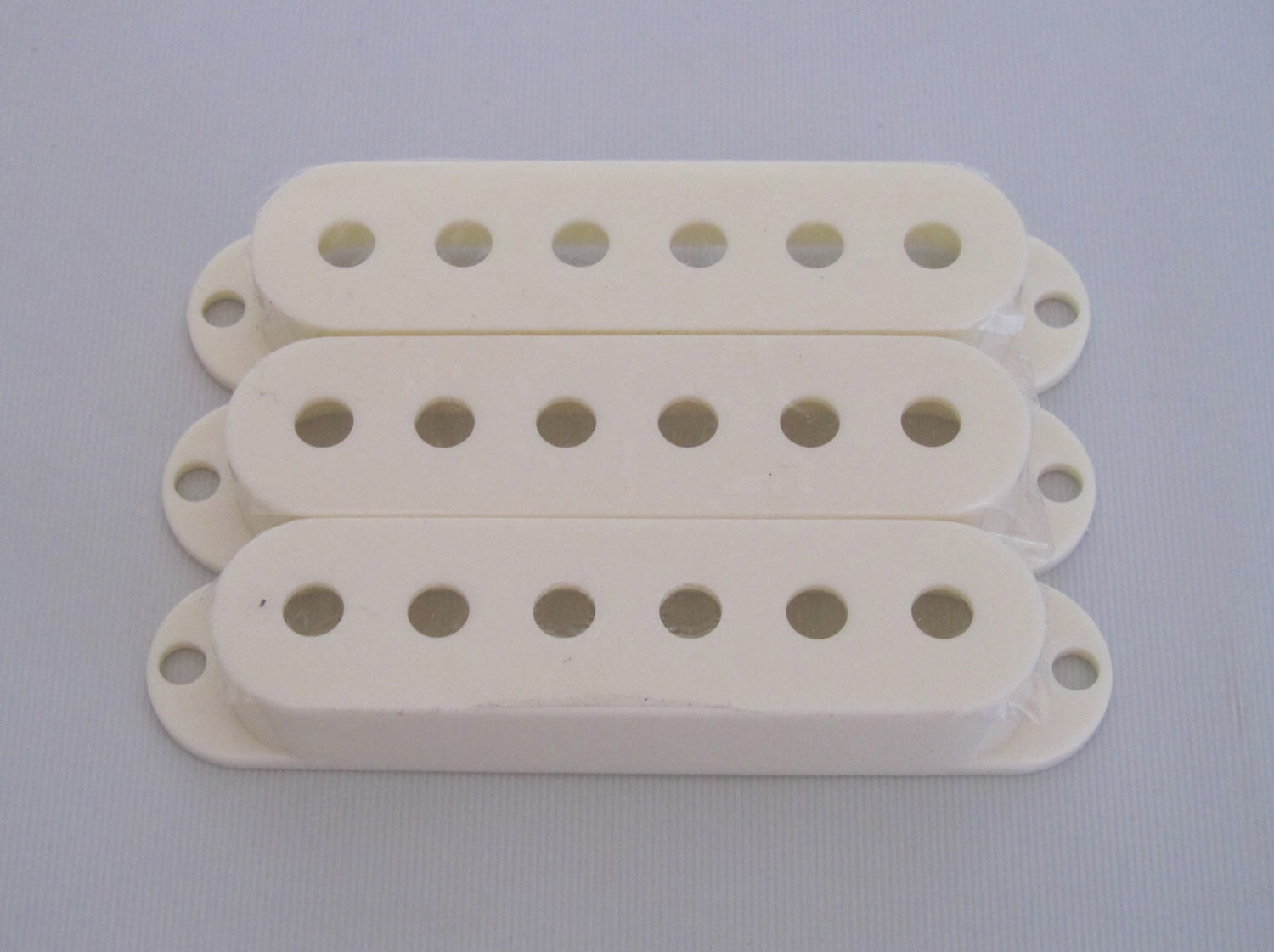 3x Parchment 50mm Pole ST Strat Guitar Pickup Cover Covers Single Coil