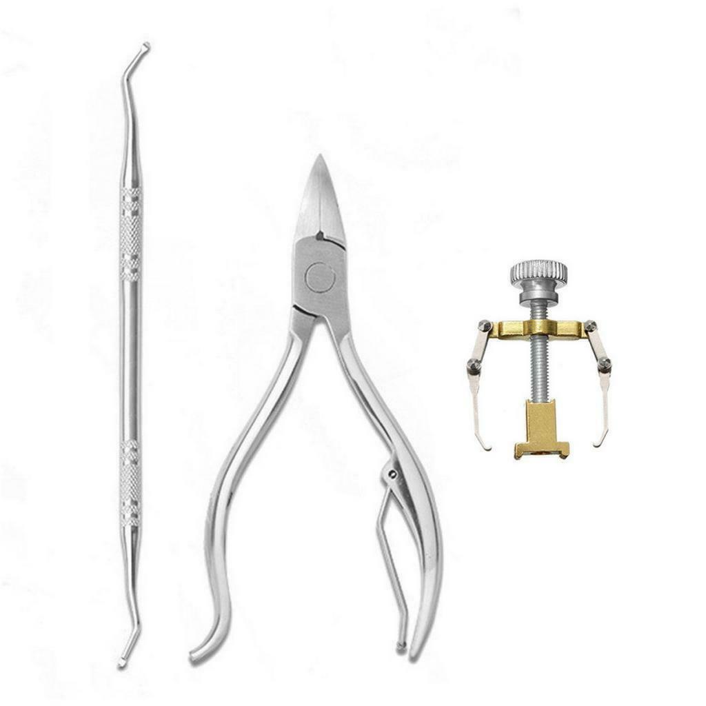 3pcs Ingrown Toe Nail Fixer Pedicure Toe Nail Correction Lifter Tool Set