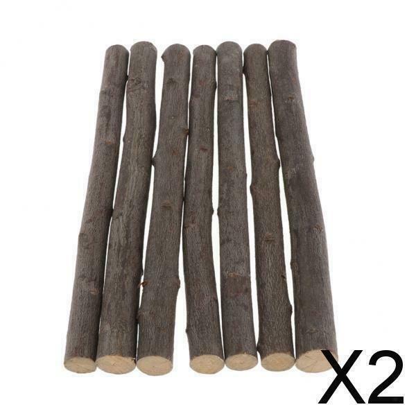 2X 7pcs Driftwood tree Branch twig Rustic Home Embellishments wood Stick Rod