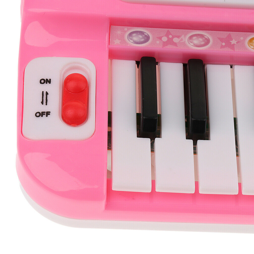 Electronic Organ Musical Instrument 37 Keys Keyboard w/ for Microphone Toddlers,