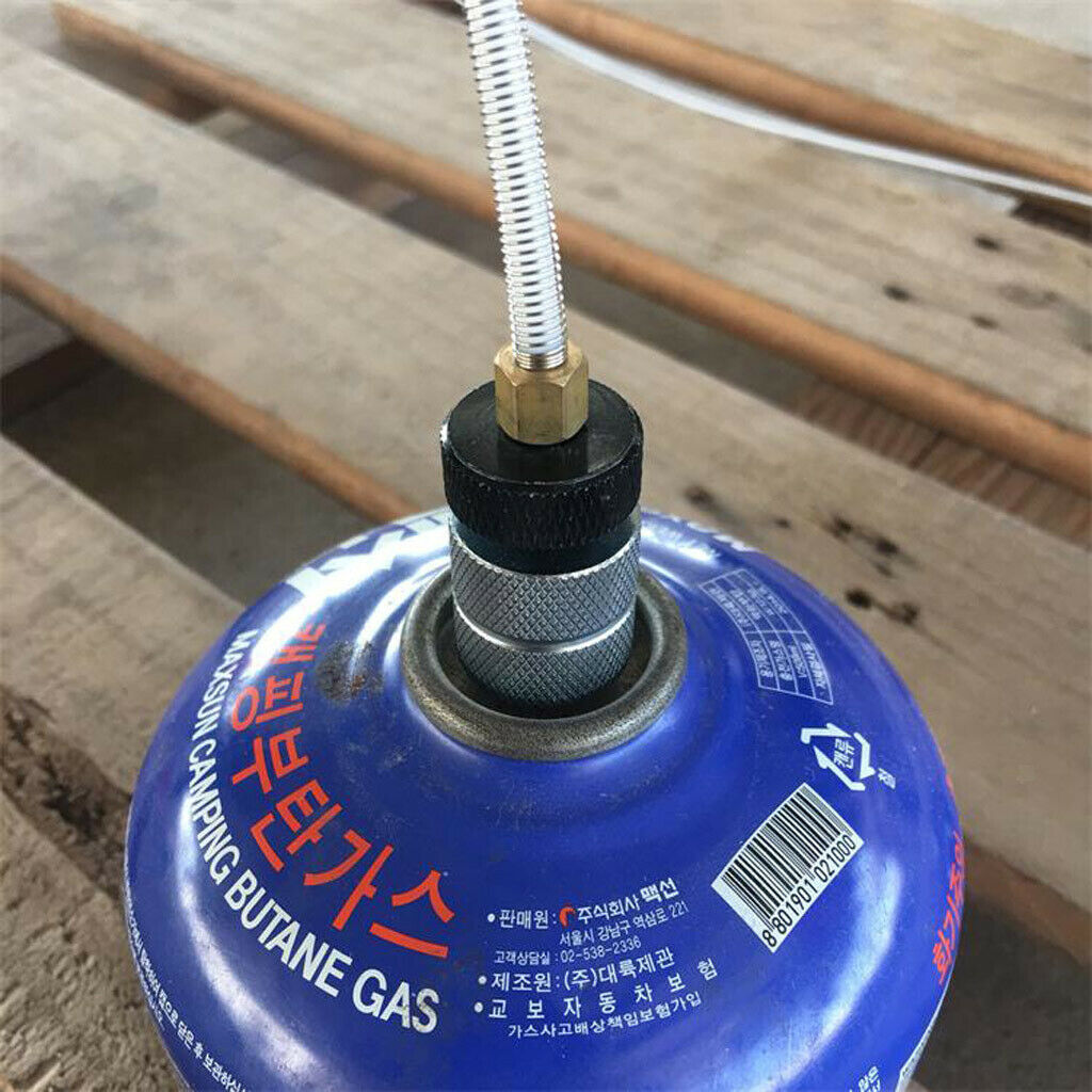 18 X 25mm Aluminum Alloy Camping Stove Canister Butane Gas Refill Adapter