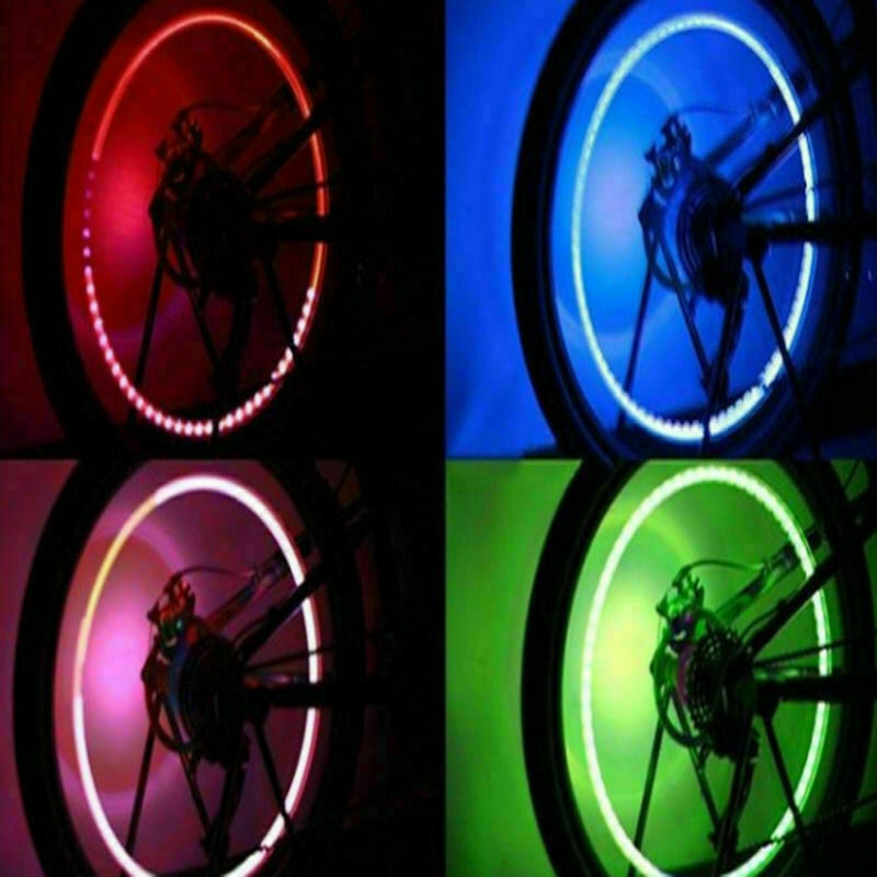 4x LED Dragonfly Car Wheel Tyre Light Lamp Bulbs Tire Air Valve Stem Cap Decors