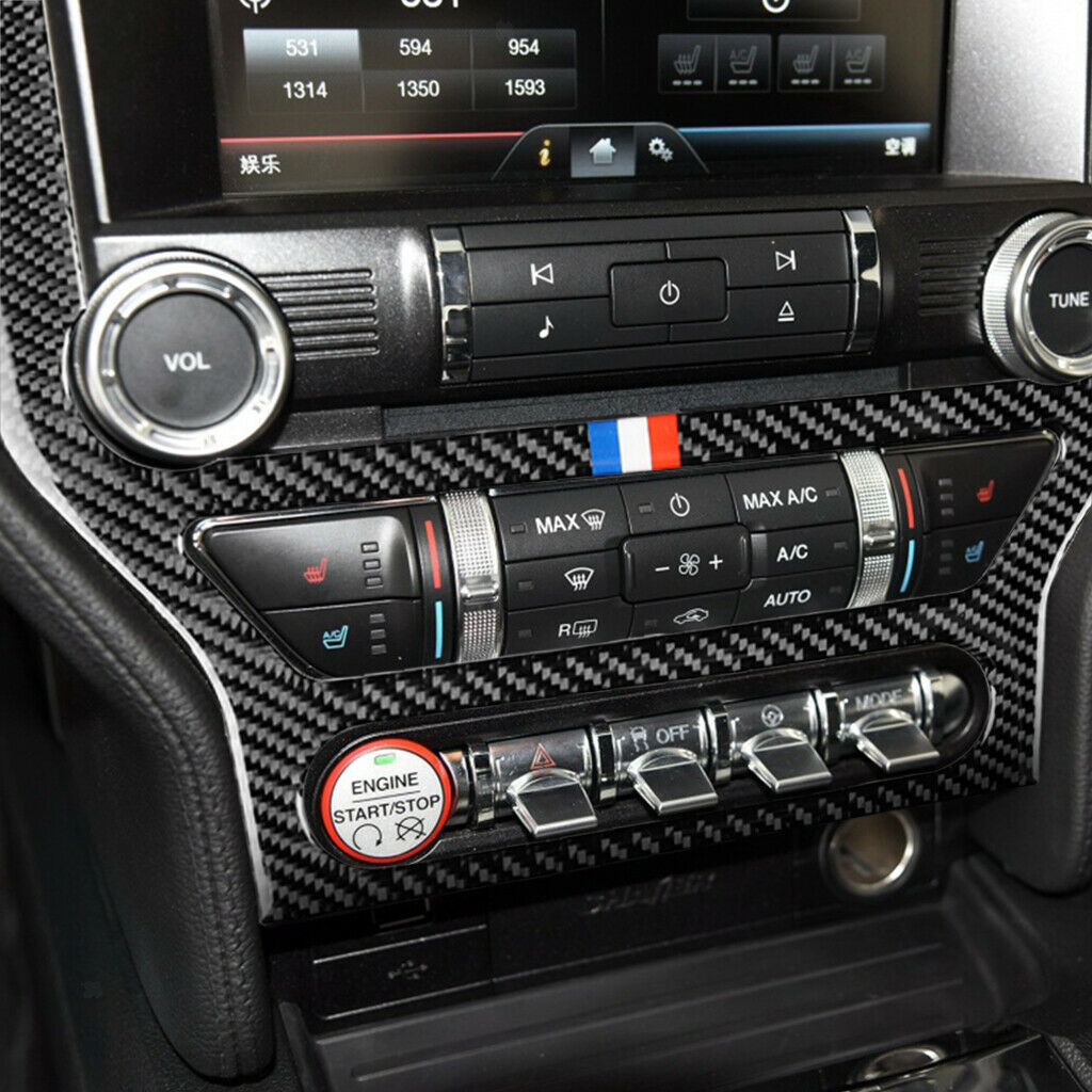 Car Interior Mouldings Control Panel Covers Case for Ford Mustang 2015-2017