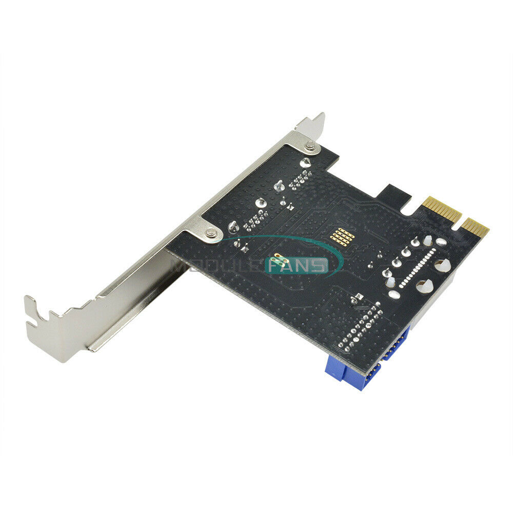 USB 3.0 2 Ports PCI Express Front Panel With Control Card Adapter 4-Pin & 20 Pin