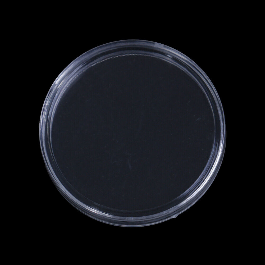10Pcs 26mm plastic round applied clear cases coin storage capsules hol.l8