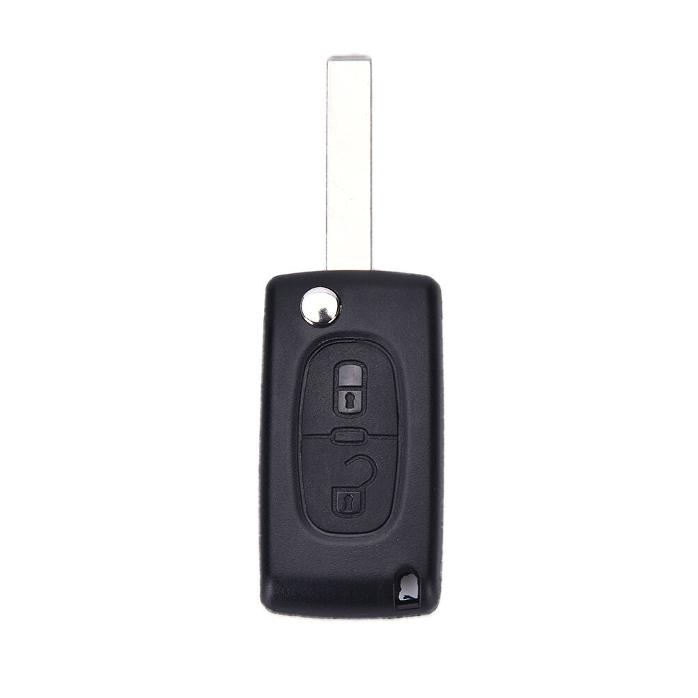 2 Button Key Fob Case Shell For Peugeot 307 308 107 207 407 With Groove SEBDDD