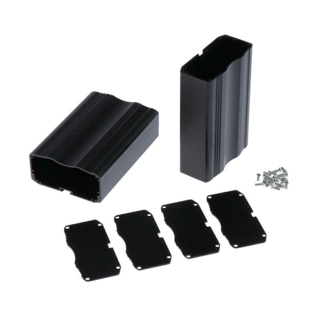 53x25x80mm Aluminum Enclosure PCB Shell Rail Controller Housing