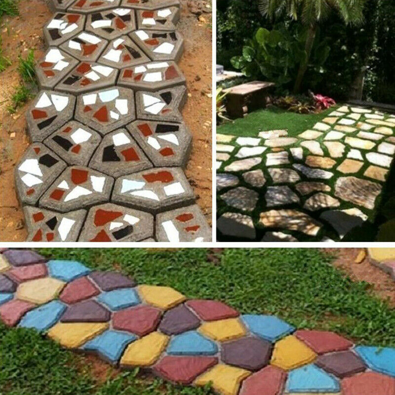 Path Makers Mold Manually Paving Cement Brick Molder Garden Decor Mould Trenpid