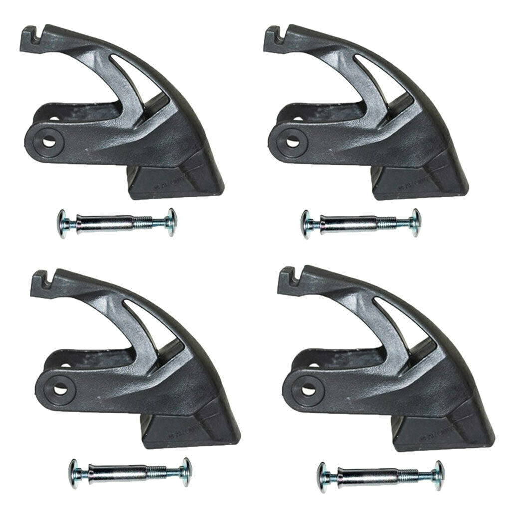4 Pieces Roller Skates Brakes Pads Skates Non-Slip Universal Skates Black