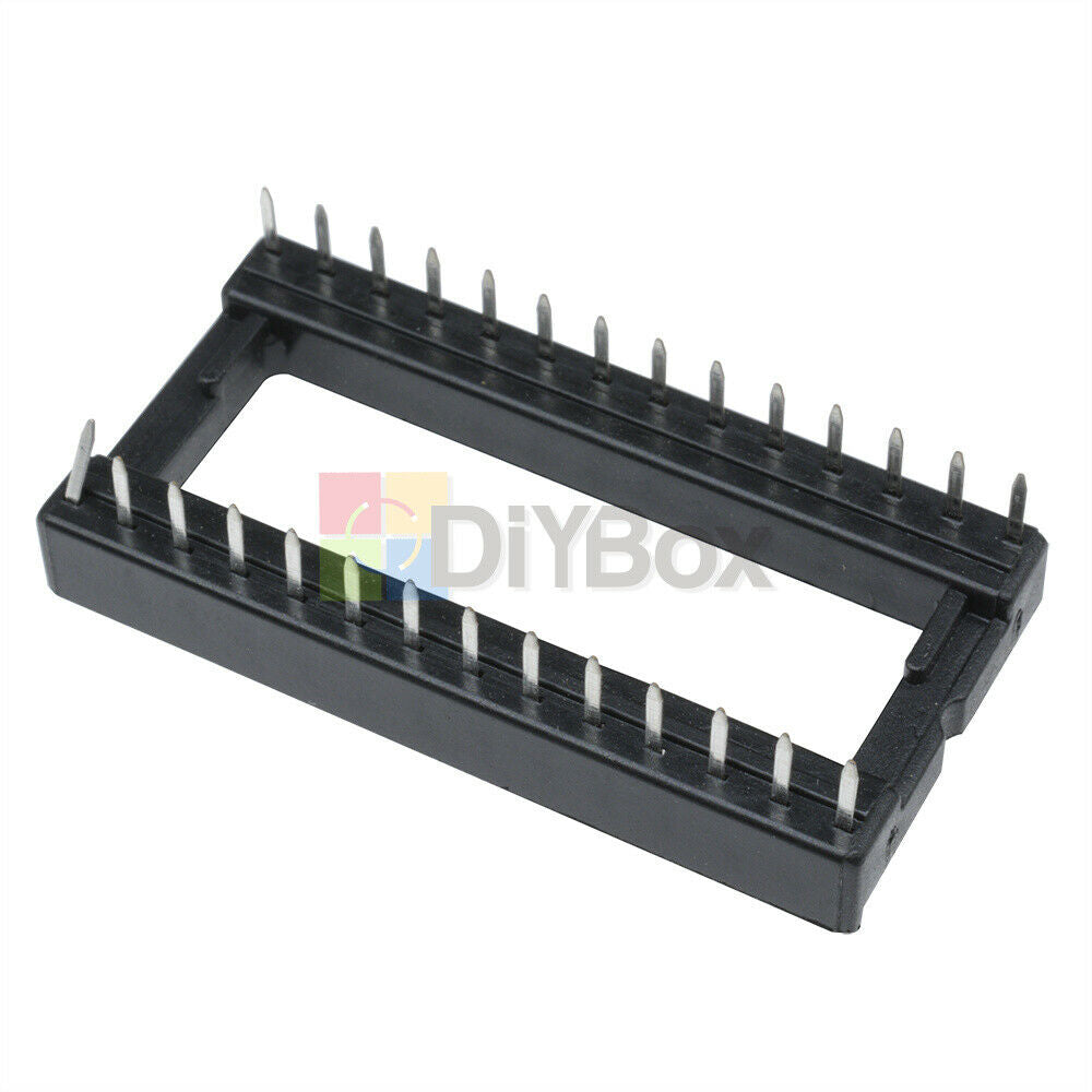 10Pcs 28pin IC sockets Adaptor Wide Type DIP-28 IC Socket Pitch Dual Wipe