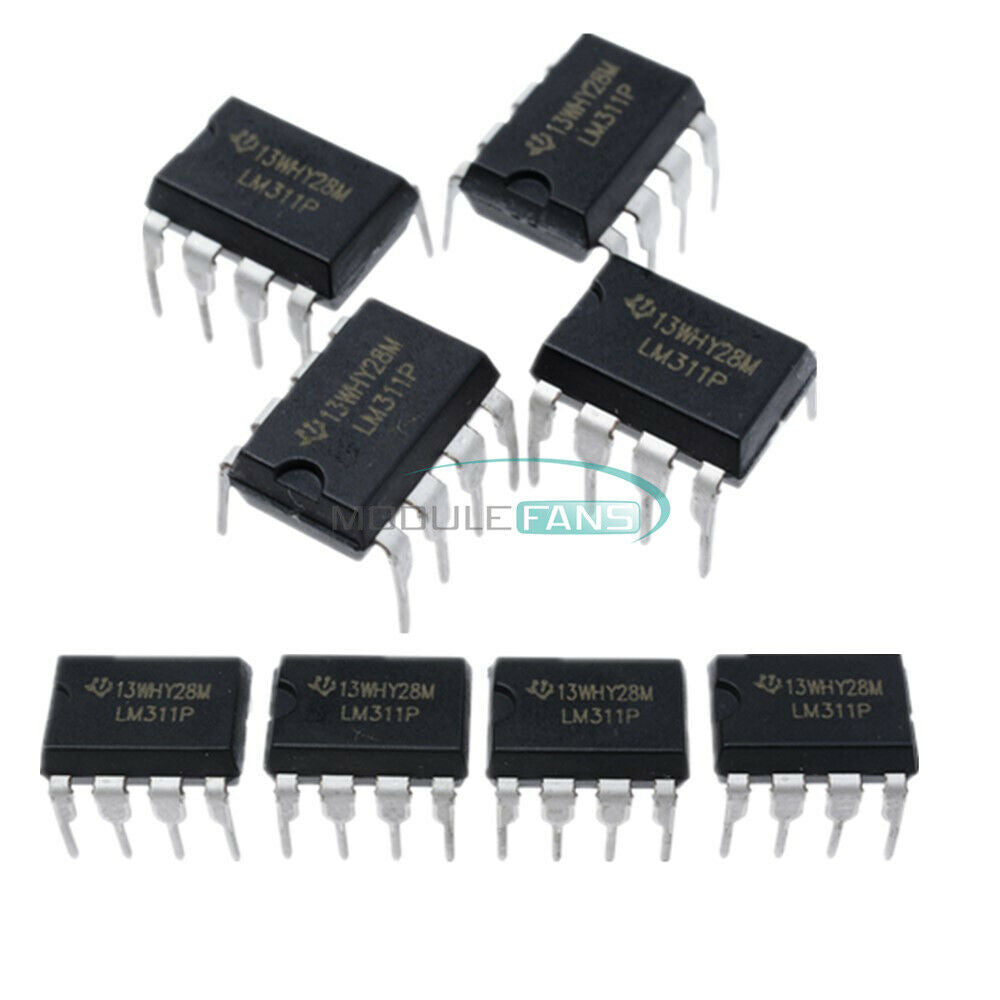 10PCS LM311 LM311P IC DIFF COMP W/STROBE 8DIP IC LM311