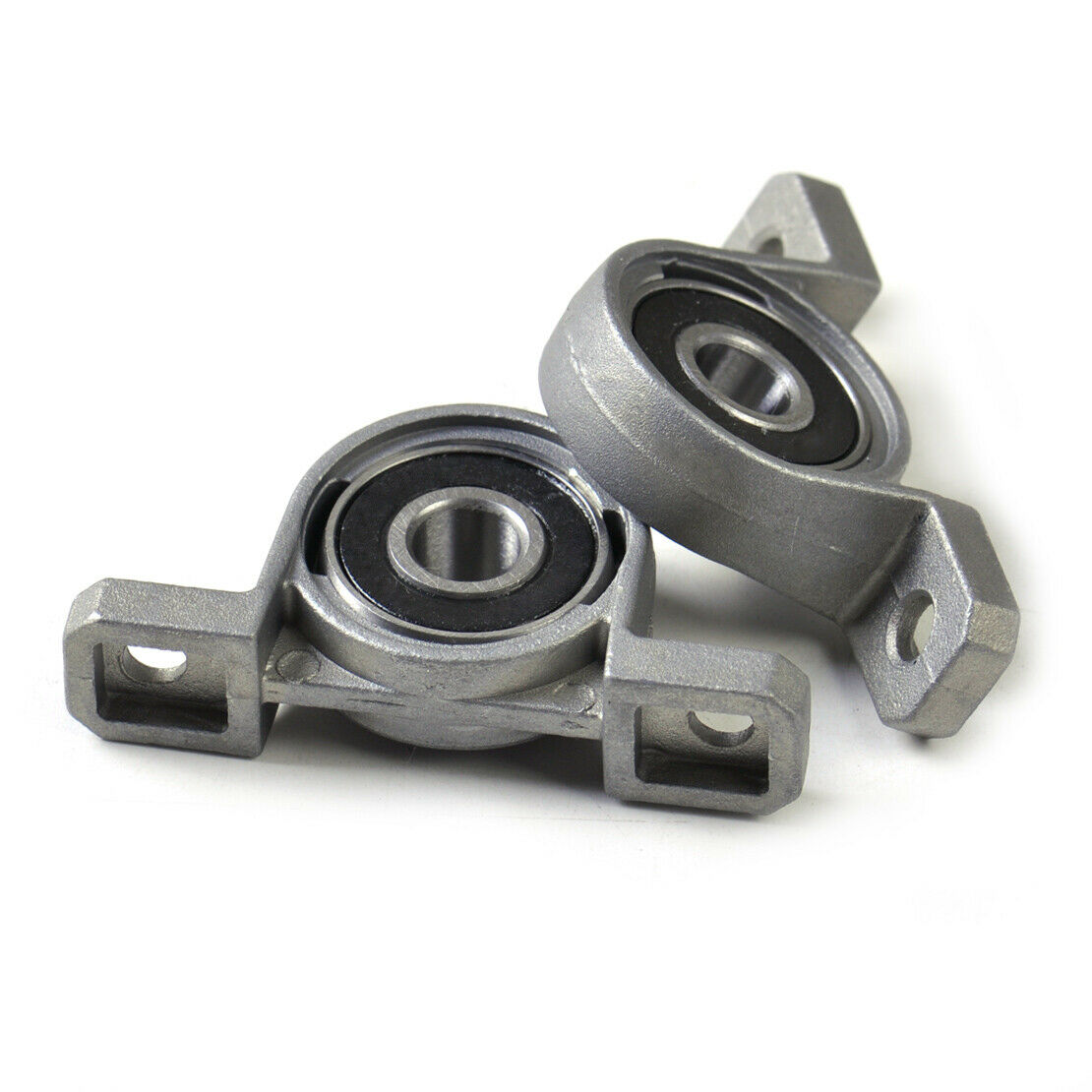 2x Zinc Alloy Diameter 8mm Bore Ball Vertical Bearing Pillow Mounted Support An