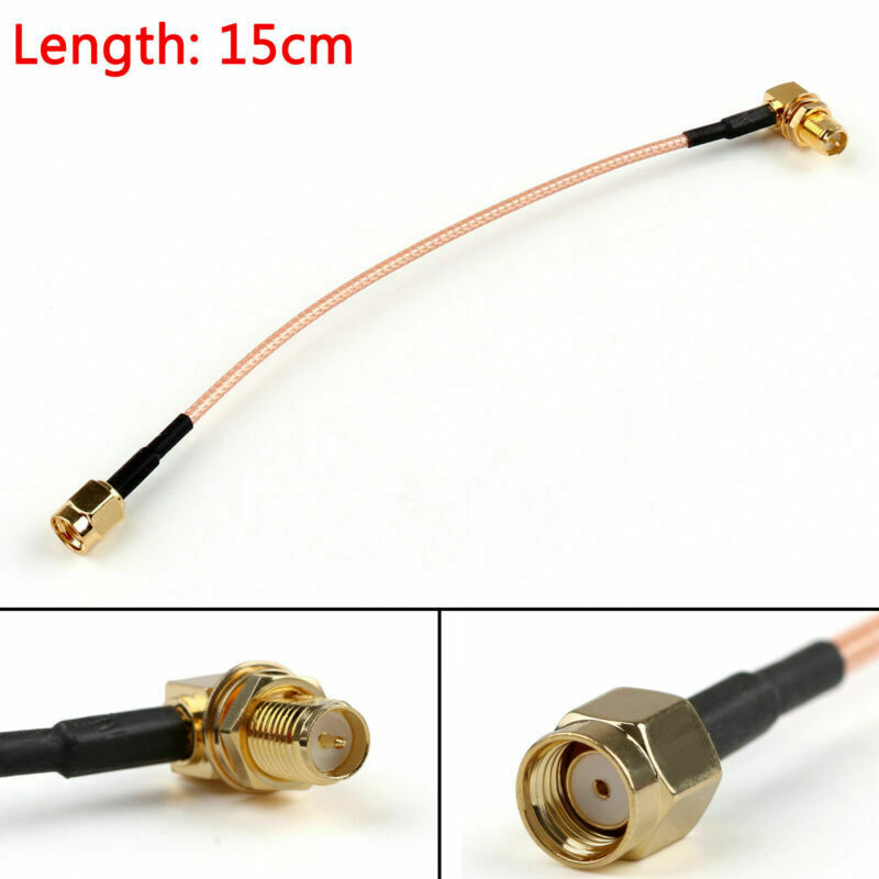 5PCS RG316 Cable RP SMA  To Female Jack Right Angle Jump Pigtail 6in  BS5