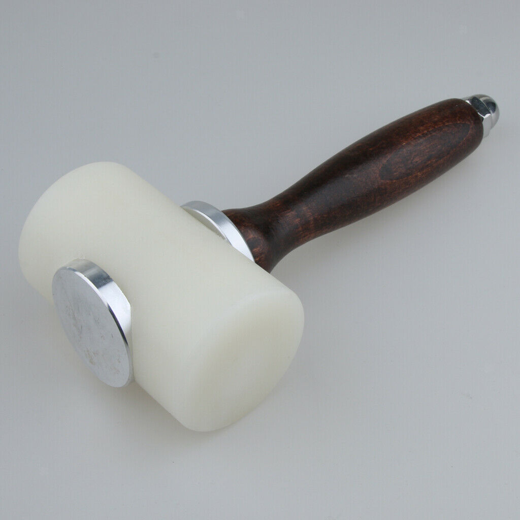 Wooden Handle Nylon Hammer Leathercraft Carving Hammer Stamping Sewing Craft