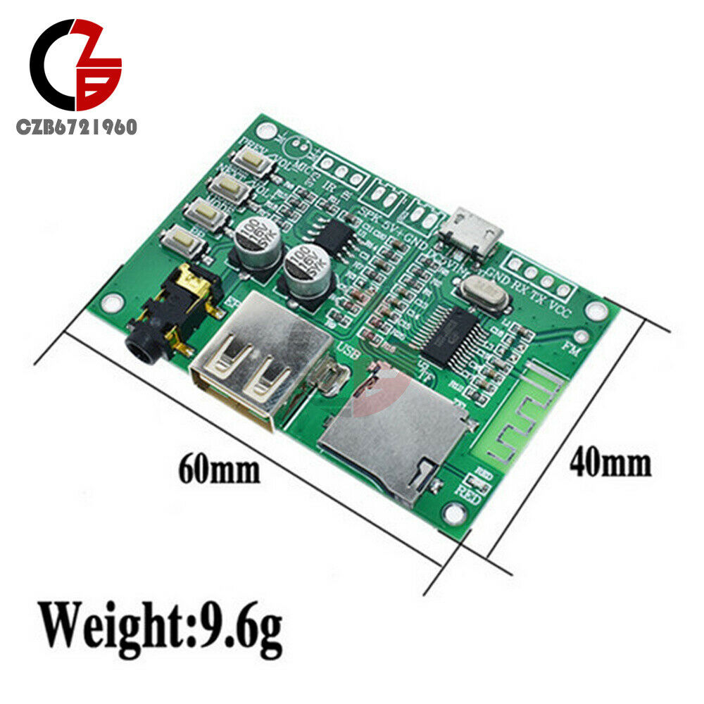 Bluetooth 5.0 Lossless Audio Power Amplifier Board TF Card & U-Disk Dual Ports