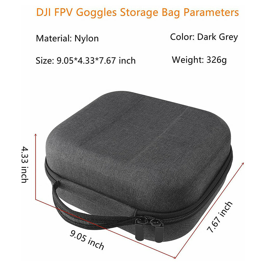 Portable Carrying Storage Box for DJI FPV Flight Glasses V2 Carrying Case