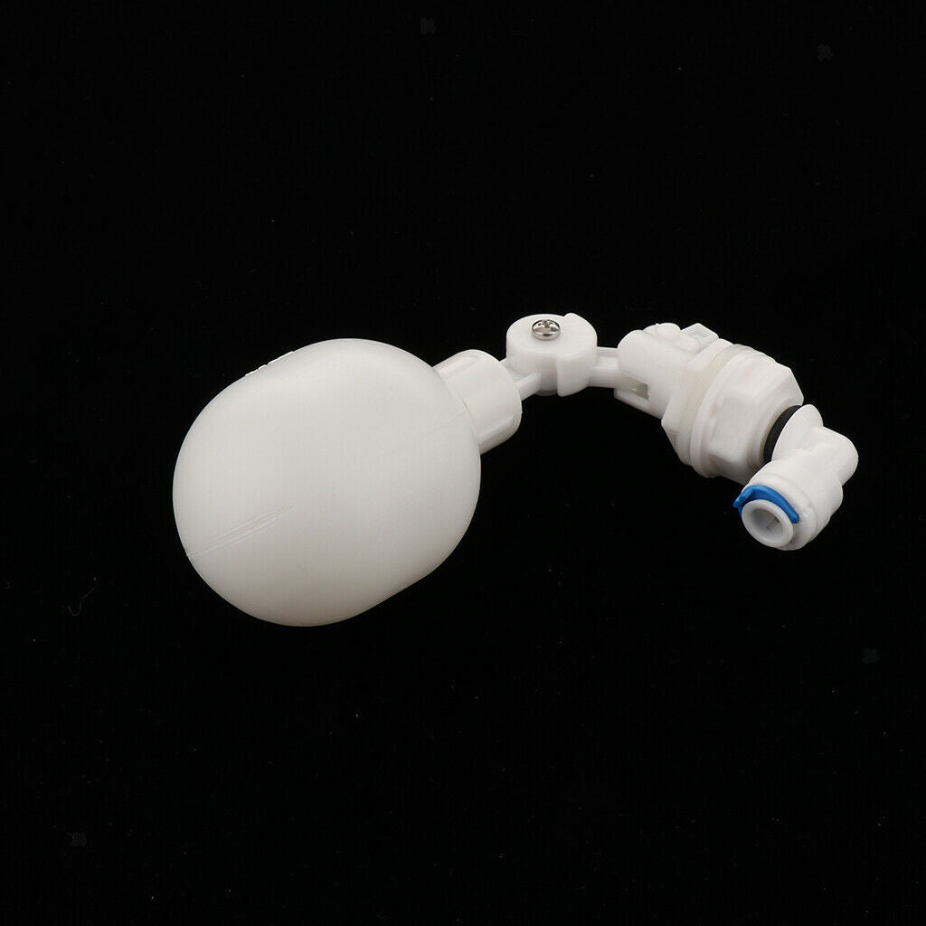 Mini White Plastic Quick Fitting Adjustable PVC Float Shut Off Valve for Tubing