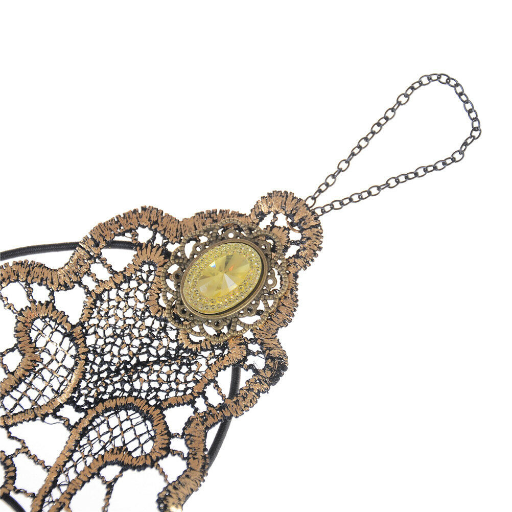 Sexy Women Ladies Steampunk Goth Party Costume Fingerless Wedding Gloves BDAU