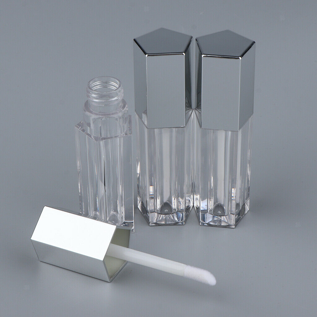 6pcs 5ml Empty Lip Gloss Oil Tubes Lipstick Travel Refillable Bottles Vials