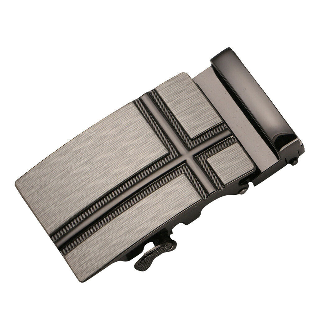 Mens Ratchet Belt Buckle, Automatic Slide Buckle for Belt Strap 35mm 6