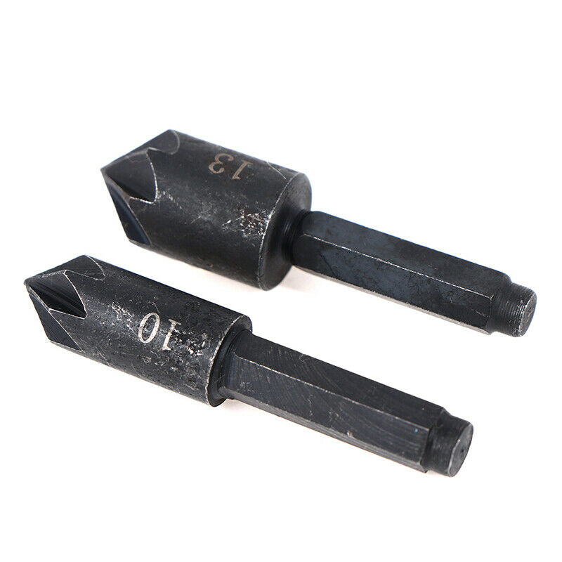 2PCS 7 Flute Sink Chamfer Cutter Countersink Drill Bit carbon steel 1/4 H.l8