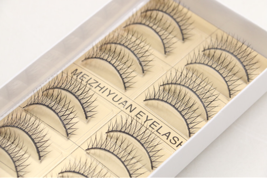 10 Pair Black Natural Bushy Cross False Eyelashes Women Mink Hair Eye Lashes A02
