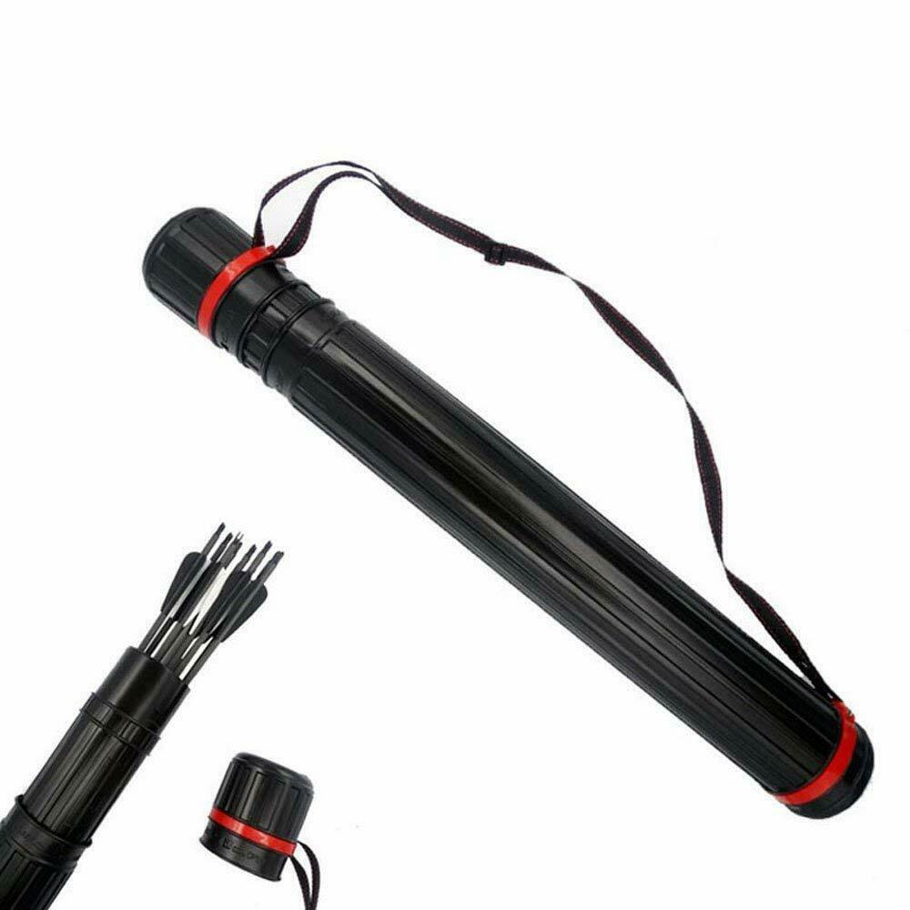 Archery Arrow Quiver Holder Case Back Shoulder Tube 63-105cm Length Extension
