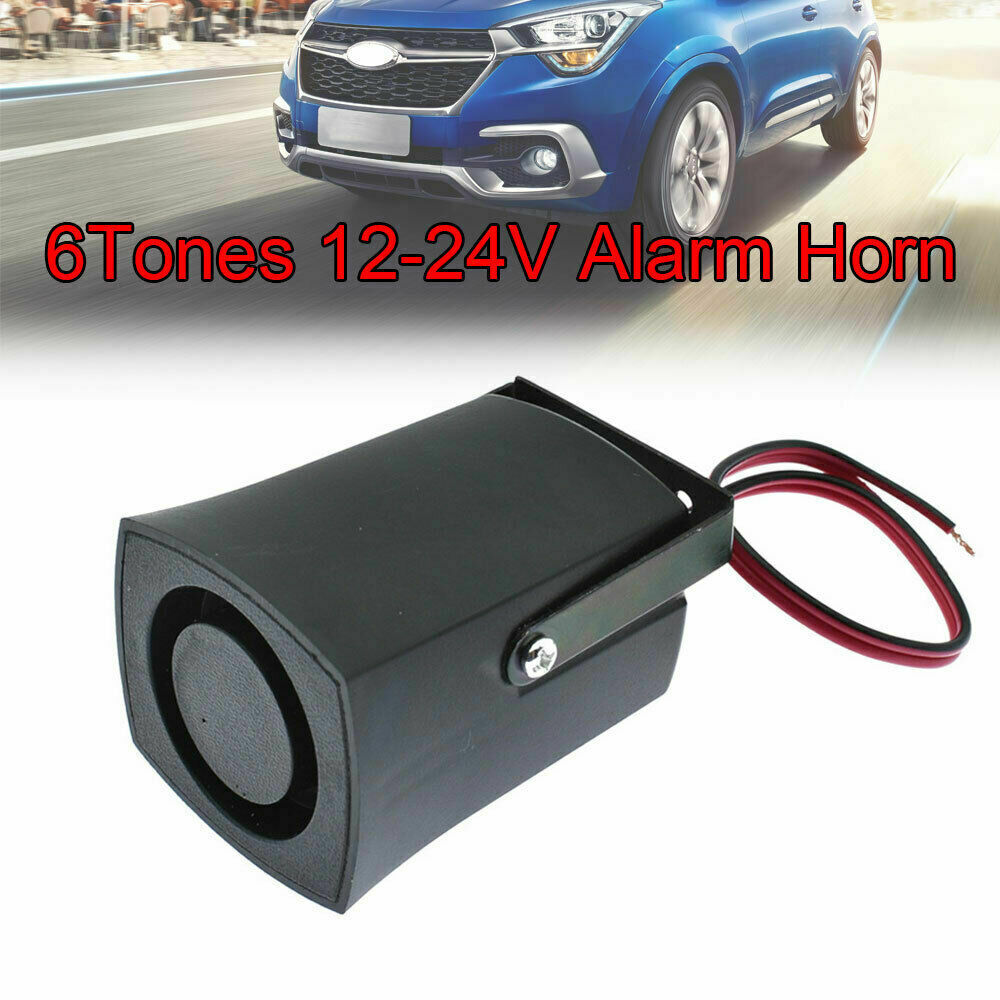 12V-24V 120db Alarm Siren Buzzer Horn Wired For Car Horn Security Warning