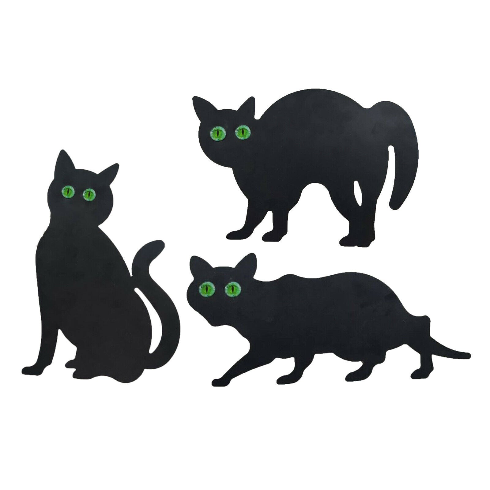 Garden Scare Cats Halloween Cat Yard Decor Outdoor Scarecrow Cat Repellent