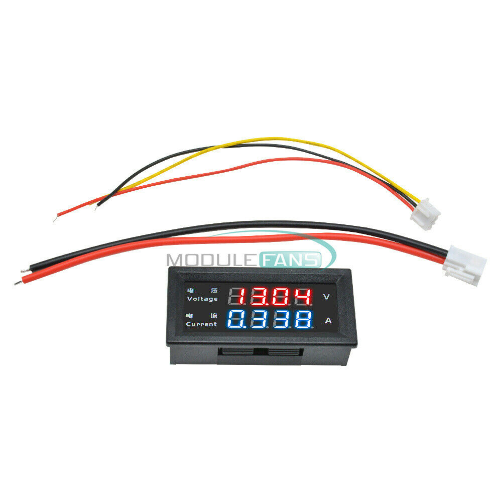 0.28" M4430 4-Bit Dual LED DC0-200V 10A Voltmeter Current Ammeter Volt Meter