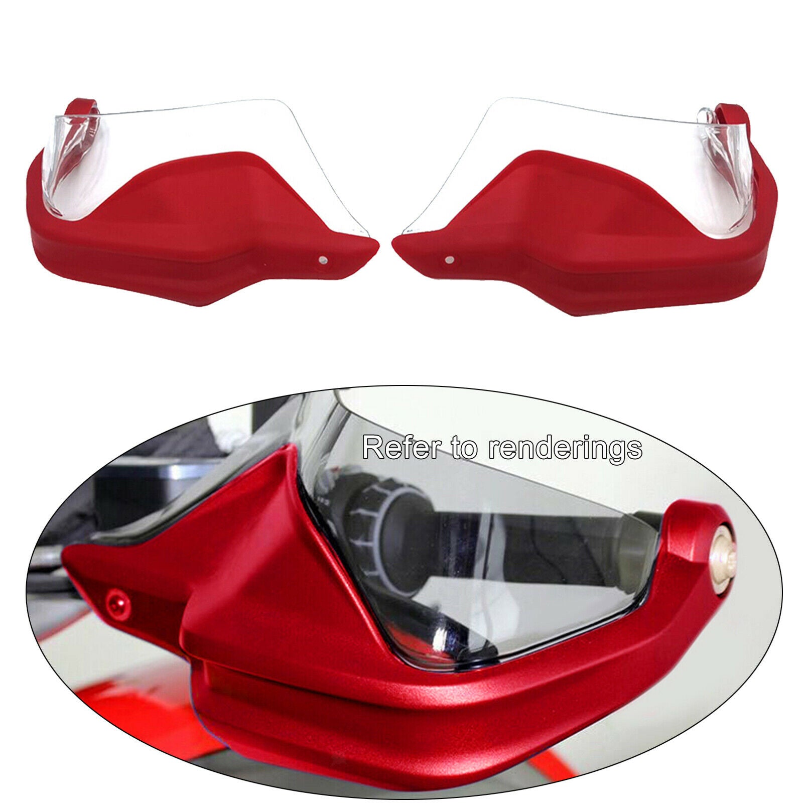 Motorcycle Handlebar for BMW S1000XR Motorbike Acc Red Transparent